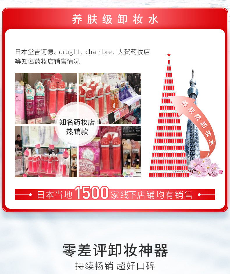 日本进口 Cosme大赏第一 BEAUCLAIR 雪美清 杨桃水卸妆水 500g 天猫优惠券折后￥39包邮包税（￥99-60）