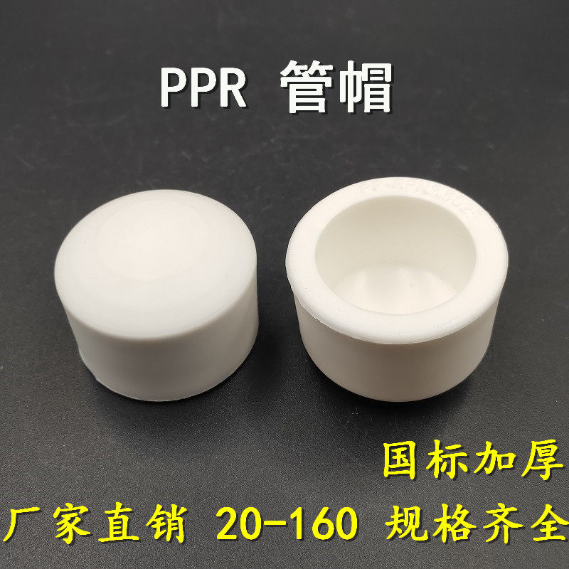 Boutique PPR pipe cap 20-160 plumbing hot melt pipe fittings home improvement project special plugging cap blocking plug wire plugging 4 minutes 6 points