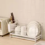 Блюда блюда, столовая стойка для хранения блюд Countertop кухонная однослойная полка сливка, посуда, палочка для палочек, полки лопаток многофункциональная стойка для рабочего стола.