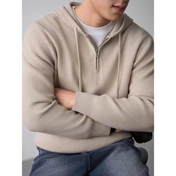 Autumn and winter high-end hooded sweater men's slightly wide pullover Autumn and winter high-end hooded sweater men's slightly wide pullover