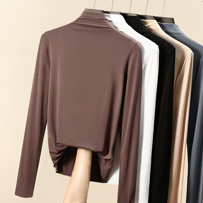 【彤涵】莫代尔半高领打底衫