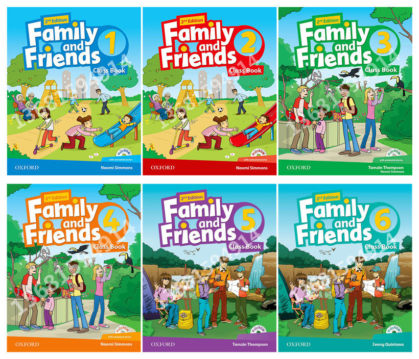 Beauty version of the English version Family and Friends starter 1 2 3 4 5 6