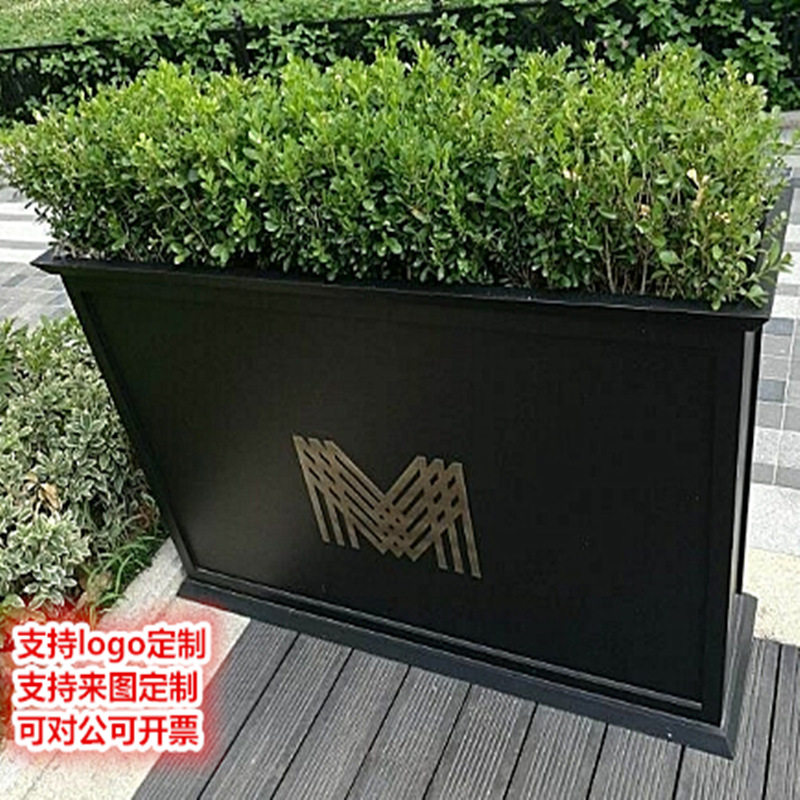Outdoor Iron Creative Flower Grooms Outdoor Municipal Commercial Street Sales Building Outdoor Swing Flower Box Mobile Flower Box