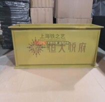 Outdoor wrought iron flower box outdoor planting box flower slot outside Square sales department commercial street combination flower bed customization