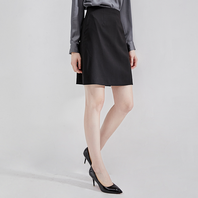 Career Short Dress 2022 Summer New A Character Dress Suit Half Body Dress Woman Positive Dress Working Dress Black High Waisted Skirt