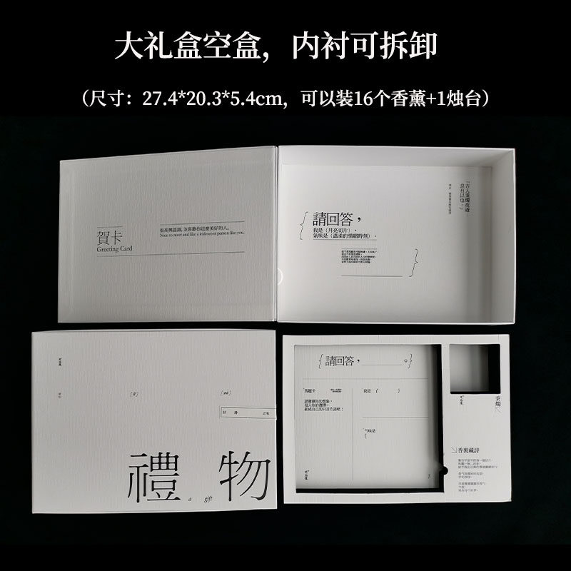 (gift box gift bag) high-value niche aromatherapy creative gift box birthday gift literary romantic 520 gift