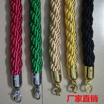Hotel railing lanyard 1 5 meters guard booth concierge rope lobby warning queuing rope bank concierge rope gold hook hemp rope