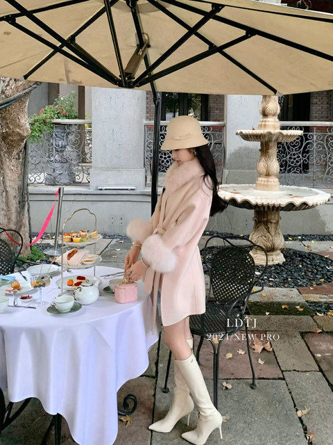 Ldtj High-End Genuine Leather Boots, Autumn Style, Versatile, Sheepskin Pointed Toe, Stiletto Heel, Mid-Calf Long Boots, High Heels for Women