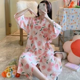 Летний хлопковый банный халат, марлевая осенняя японская пижама, юбка, 2025 года