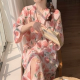 Осенний хлопковый банный халат, марлевое летнее японское кимоно, пижама, юбка