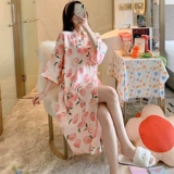 Летний хлопковый банный халат, марлевая осенняя японская пижама, юбка, 2025 года