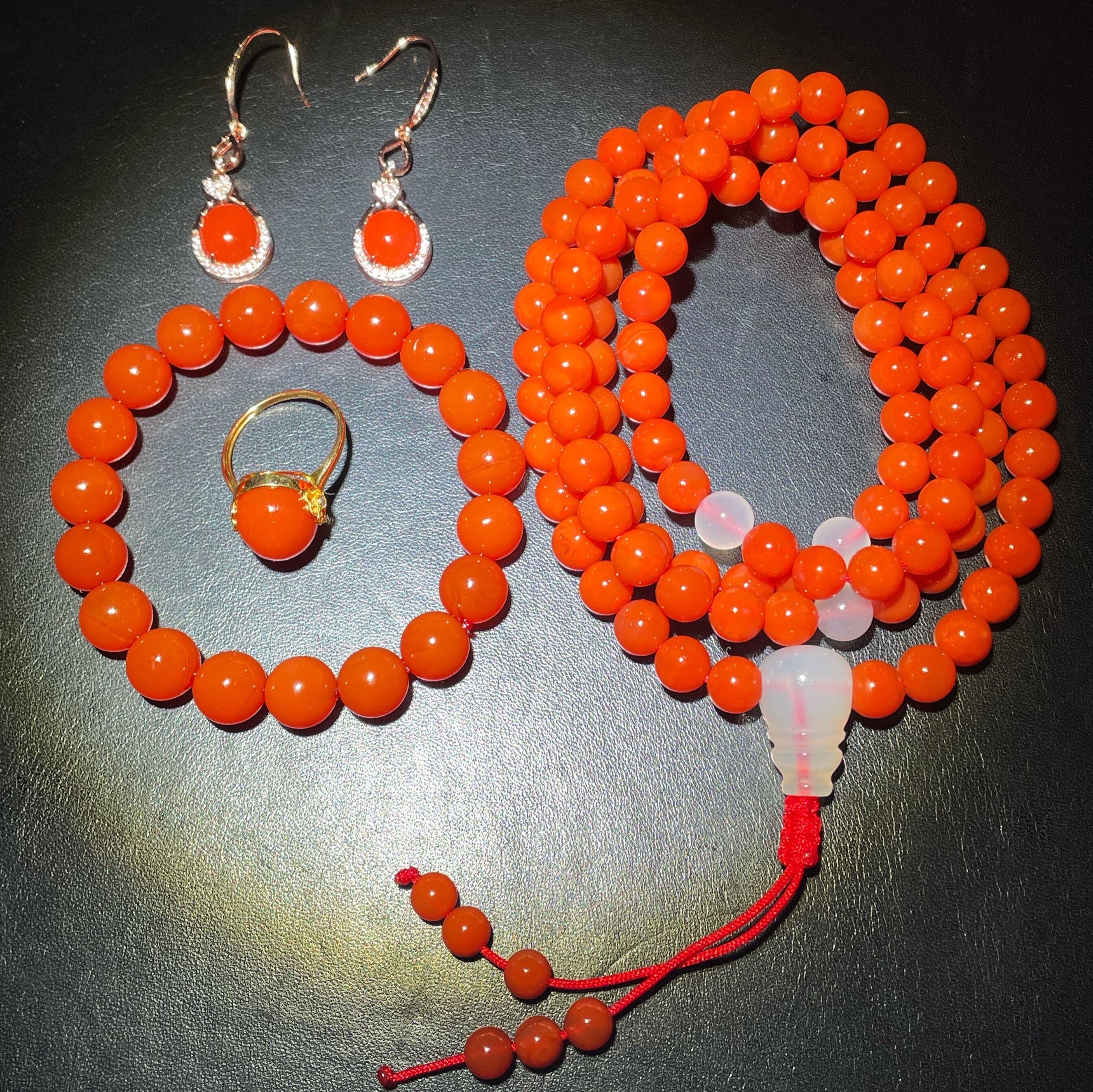 Natural Raw Mine Baoshan South Red Collection Class Old Style Handstring Single Ring Men And Women's South Red Single Circle G Tune for Playing Jewelry