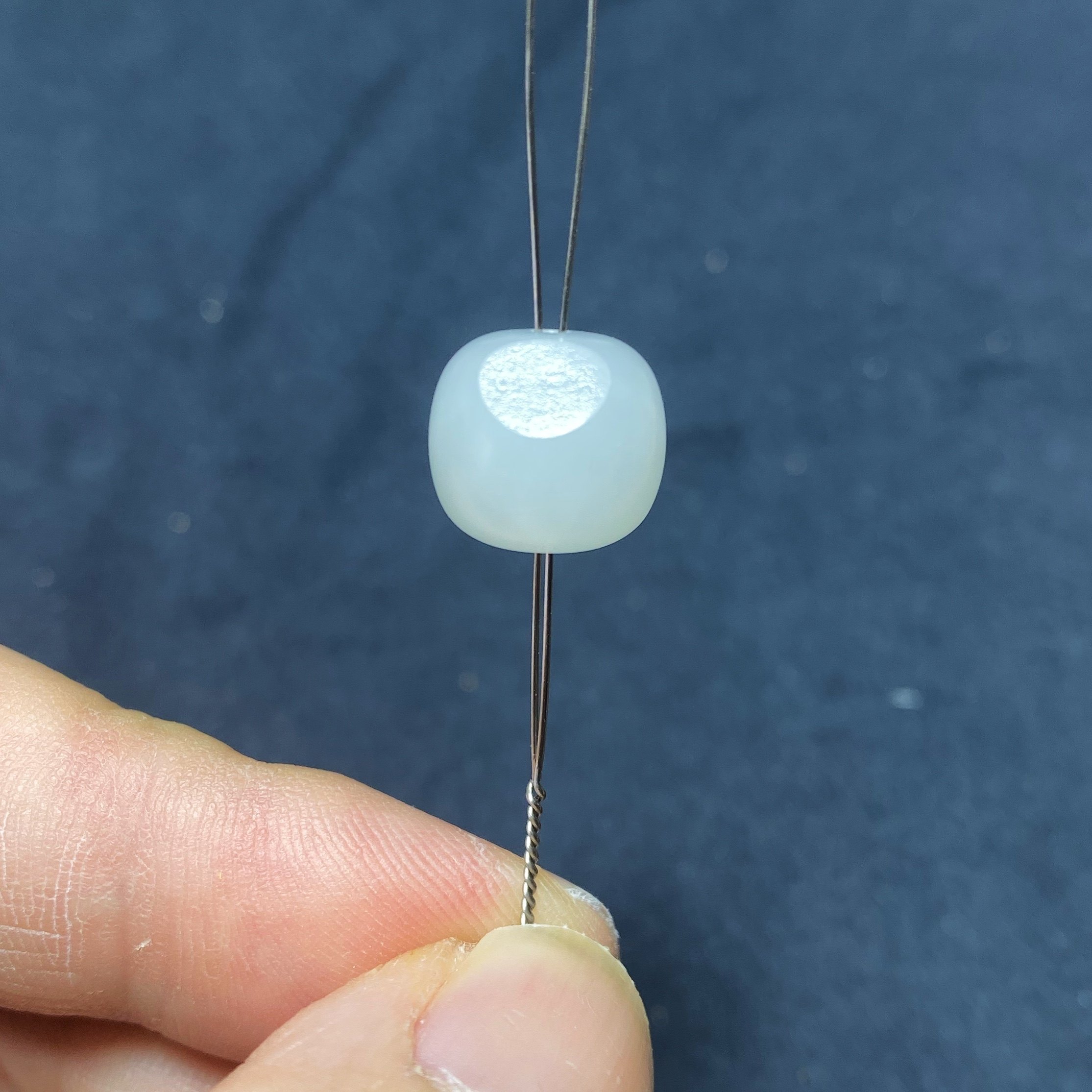 Zhengzong Xinjiang and Tian Yuseed Goat Fat White Jade Old Pearl Loose Beads Handstring Hand Condensed to Play Small Accessories Round Pearl