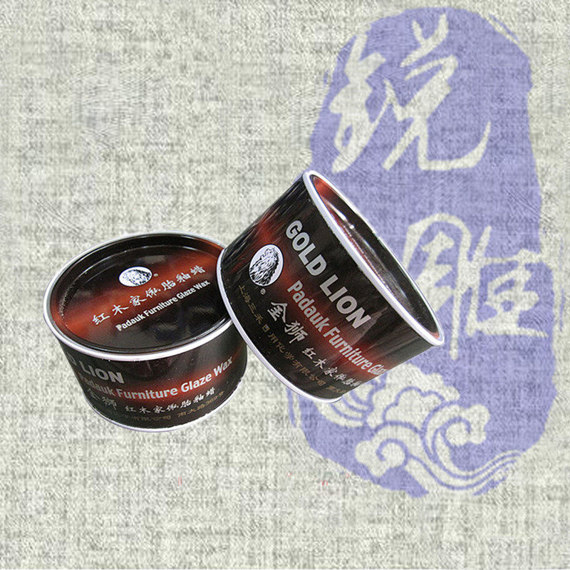 Mahogany furniture tire glaze wax pure solid grinding and polishing Golden Lion furniture polishing anti-cracking maintenance care wax