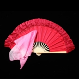 Фан -танец вентилятор двойной, насыщенный Rongchang Real Silk Children's Special Fan 8 -Inch маленький красный вентилятор Yunnan Flower Light Yangge Fan