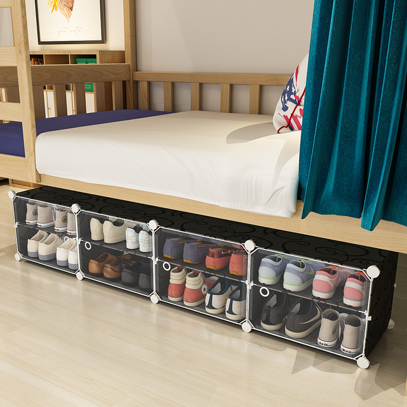 Dorm Room Shelve Bed Lower Shoe Cabinet Accommodating cabinet Dormitory Containing schoolgirl schoolgirl Provincial space shoes Shoe box Shoe box