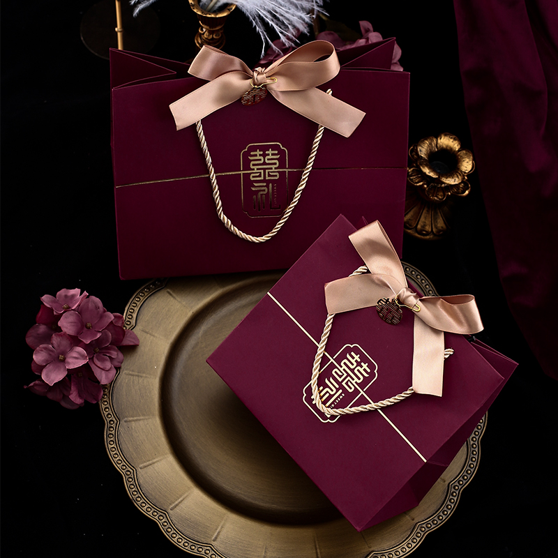 Full moon bridesmaid bridesmaid engagement candy gift box tote bag empty box wedding candy bag tote bag gift bag