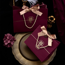Hand gift bag wedding gift bag red gift bag carry paper bag wedding candy box hand bag