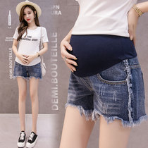 Pregnant women shorts summer fashion wear thin denim shorts tide mom loose casual casual pregnant women leggings summer clothes