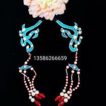 Costume drama Shaoxing opera Huangmei opera Huadan Xiaodan ladys headdress imitated emerald hairpin