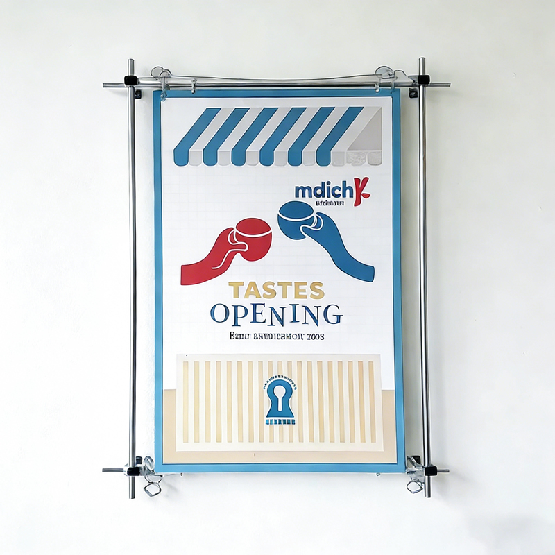 Optical Axis Poster Display Stand, Wall-Mounted, Stable and Load-Bearing, Store Activity Stand, Quick Change of Images, Advertising and Newspaper Promotion Stand Optical Axis Poster Display Stand, Wall-Mounted, Stable and Load-Bearing, Store Activity Stand, Quick Change of Images, Advertising and Newspaper Promotion Stand