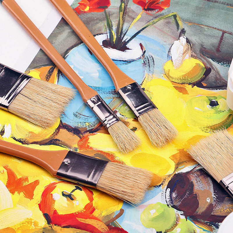 Ralph middot Lauren polo Cézanne 178 long rod nylon brush oil painting pen plate brush Oil painting paint brush Watercolor pen Watercolor paint wall painting row brush Oil painting plate brush