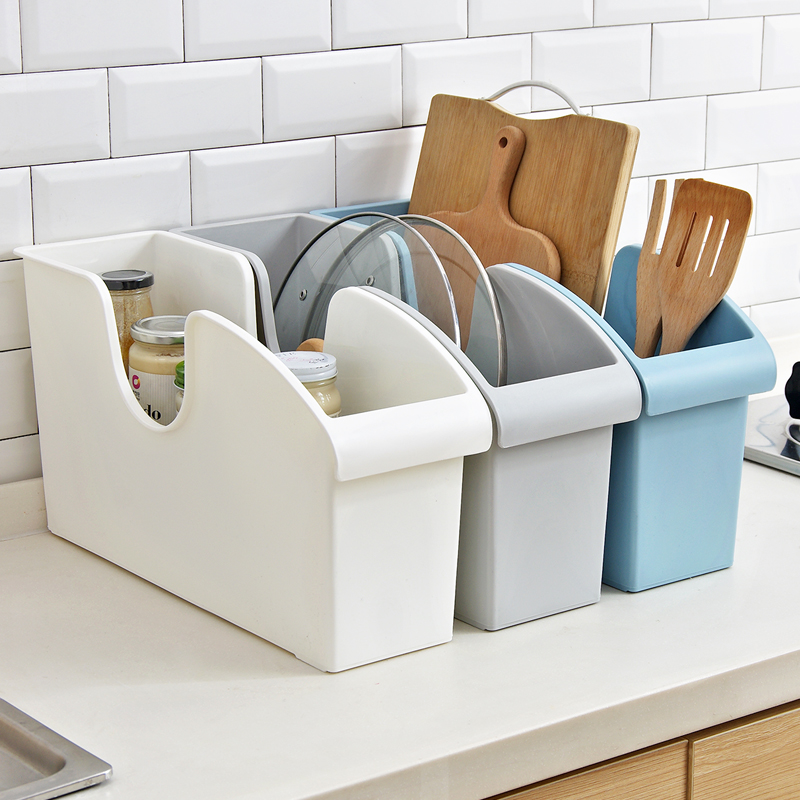 Uth Residence Plastic Pot with containing layer Shelf Kitchen Overall Cabinet Containing box Divine Instrumental Lower Sink Shelf Cover Shelf