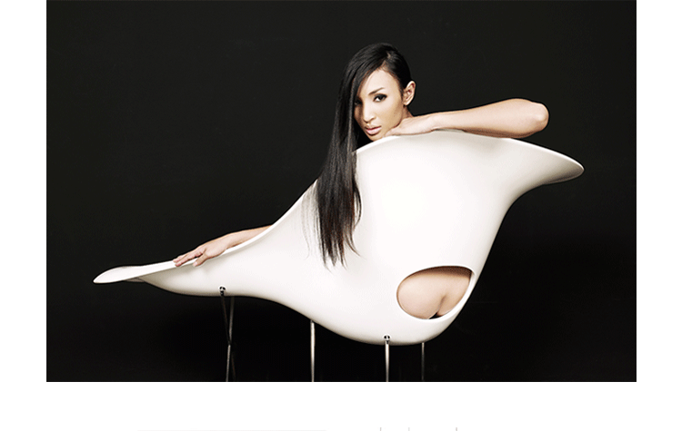 Đồ thủ công thiết kế đồ nội thất eames la chaise / Ghế phòng chờ Eames Ghế phòng chờ FRP ghế đọc sách