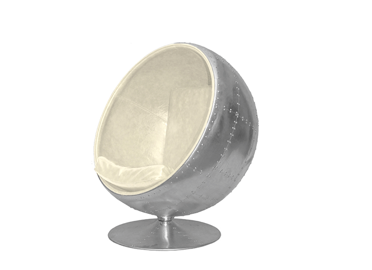 Thủ công mỹ nghệ gió công nghiệp thiết kế nội thất spitfire bóng ghế / không gian nhôm bóng ghế ghế sofa nhỏ