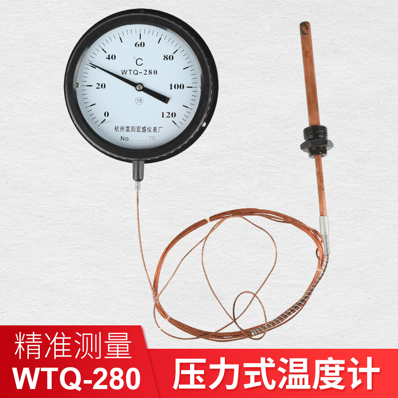 Hangzhou Fuyang Hongsheng WTQ WTZ-280 Pressure Remote Transmission Boiler Electric Interface Industrial Thermometer