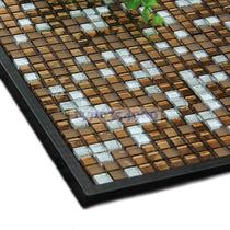 One centimeter glass mosaic brown crystal straight cut mirror frosted surface mixed spell TV background wall border waist line