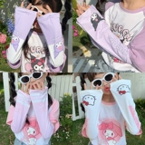 Детские мультяшные нарукавники, шелковый защитный рукав, защита от солнца, защита от ультрафиолета, свободный крой