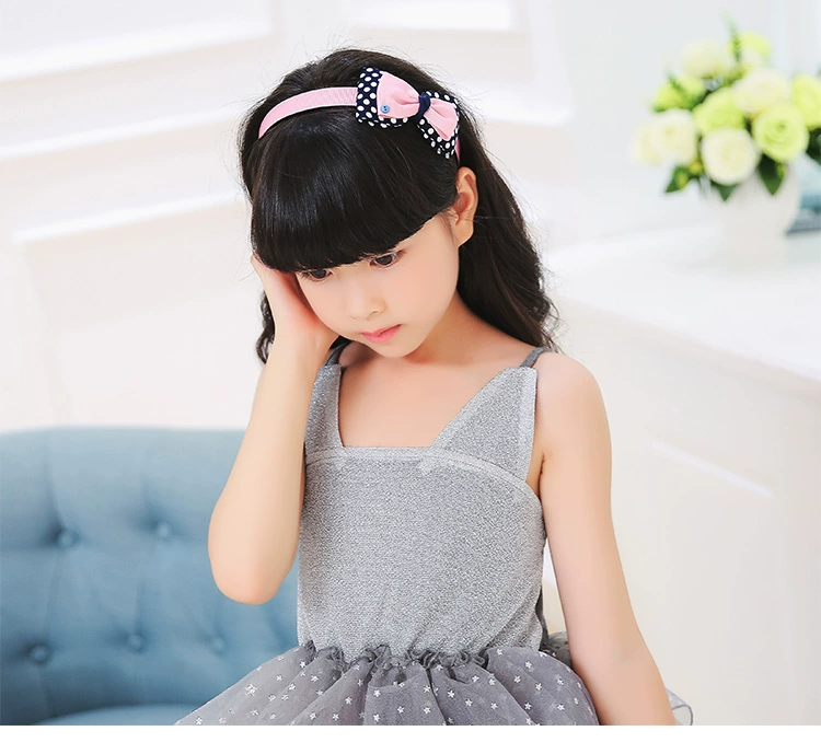 Trẻ em headband Hàn Quốc Công chúa Trượt Headband Hairpin Girls Bows Răng Ngọt Siêu Moth Headband Phụ kiện tóc - Phụ kiện tóc