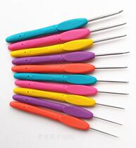 Soft-handled crochet set candy color rainbow ambiguous crochet knit crochet sweater tool