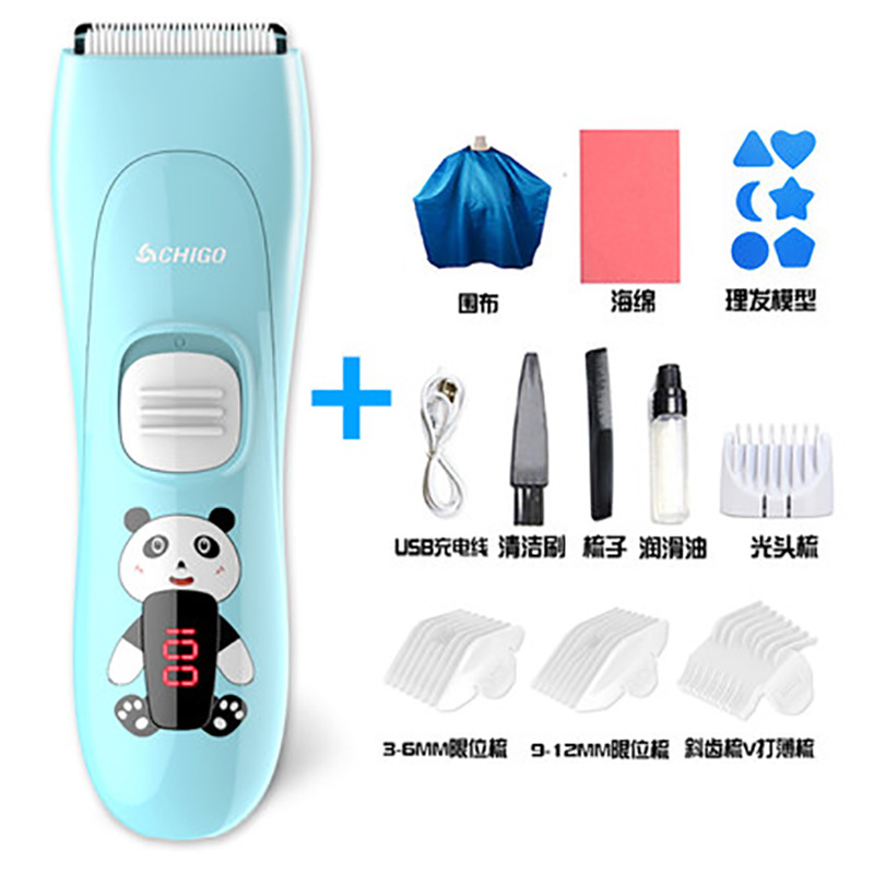 Baby shave hairdresser pushhead haircut children hairdryers shake-up, carve babies to shave their hair 