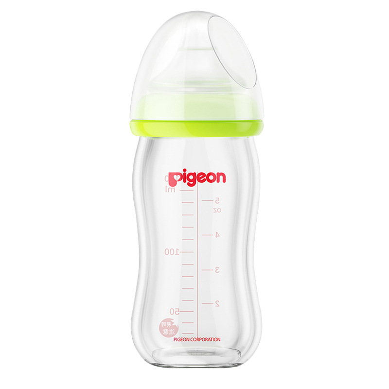 Bai Glass bottle 160ml wide diameter SS No. Natural solid pacifier 0 to 3 months 5 to 6 baby baby baby baby
