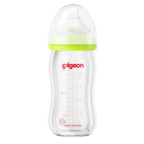 Beloved glass bottle 160ml wide bore SS Number of natural real sensation pacifier 0 to 3 months 5 6 8 baby baby