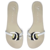 Giuseppe Zanotti GZ женские лакированные шлепанцы, сандалии, тапочки, женская обувь