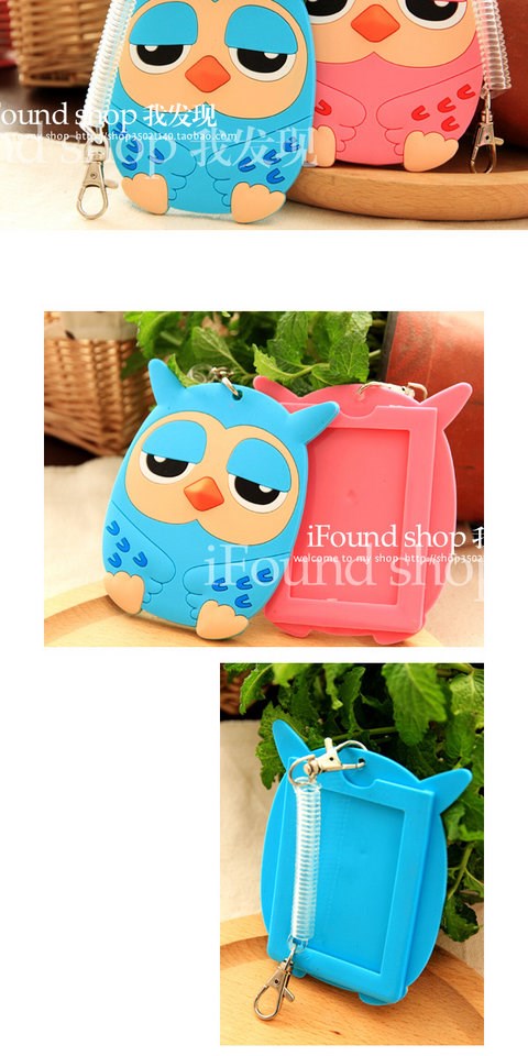 Phiên bản tiếng Hàn của bộ thẻ bảo vệ phụ nữ bộ thẻ xe buýt Bộ phim hoạt hình dễ thương bằng silicon ví đựng thẻ lv