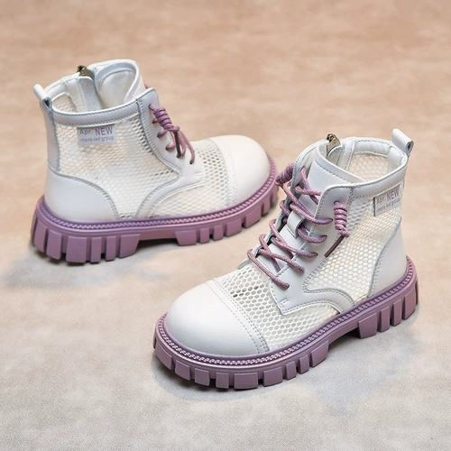 Martens, весенний осенний детский наряд маленькой принцессы, летние дышащие короткие сапоги, детские ботинки, 2023 года