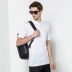 CANUDILO Carnudi Road Summer Men Áo ngắn tay nam Áo sơ mi nam trẻ trung Lapel trắng Wild - Polo