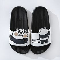 Sanders and slippers children summer home Indoor Boys and Girls cute cartoon soft bottom Bath non-slip bathroom home wear