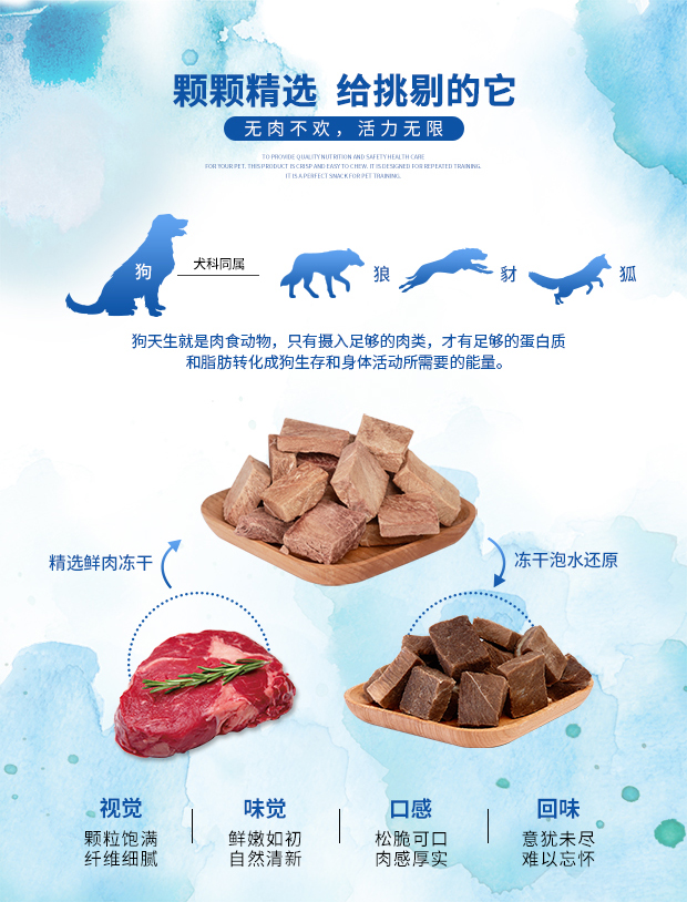 Lonno đông lạnh thịt chó khô đồ ăn nhẹ chó 300g thịt tươi thịt đông khô hạt không có thung lũng thức ăn cho chó nhạy cảm thấp chó trưởng thành - Đồ ăn vặt cho chó bánh thưởng cho chó poodle