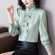 Spring clothing 2022 new fashion chiffon shirts top high-end shirts ladies bottoming small shirts beautiful foreign style spring models