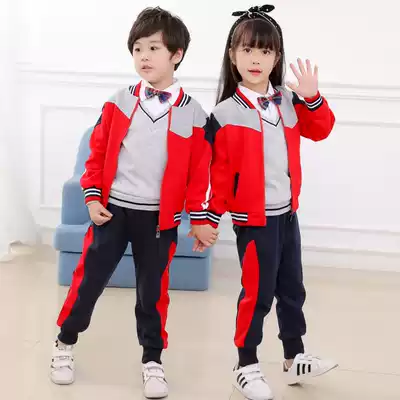 Kindergarten garden clothes autumn and winter clothes British style children's class clothes Primary School uniforms set spring and autumn games three sets