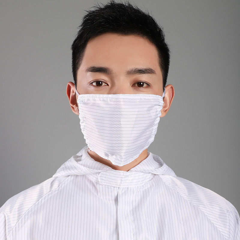 Anti-static cloth mask dust-proof anti-static jumpsuit dust-free suit matching elastic mask breathable and washable
