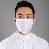 Anti-static cloth mask Dust-proof anti-static one-piece suit with elastic mask breathable and washable
