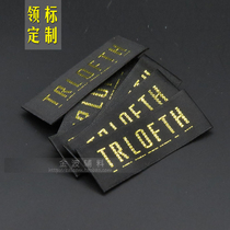 Womens collar customized clothing cloth weaving label label label woven woven woven logo