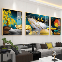 Modern minimalist decorative painting Nordic living room sofa background wall painting restaurant hanging painting bedroom lucky triad painting mural