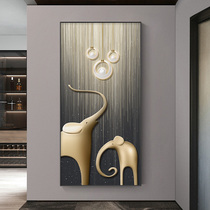 Modern minimalist Living room Xuanguan Decorative Painting Corridor Aisle Background Wall Hanging Painting Light Extravagant Abstract Upscale Vertical version of the mural